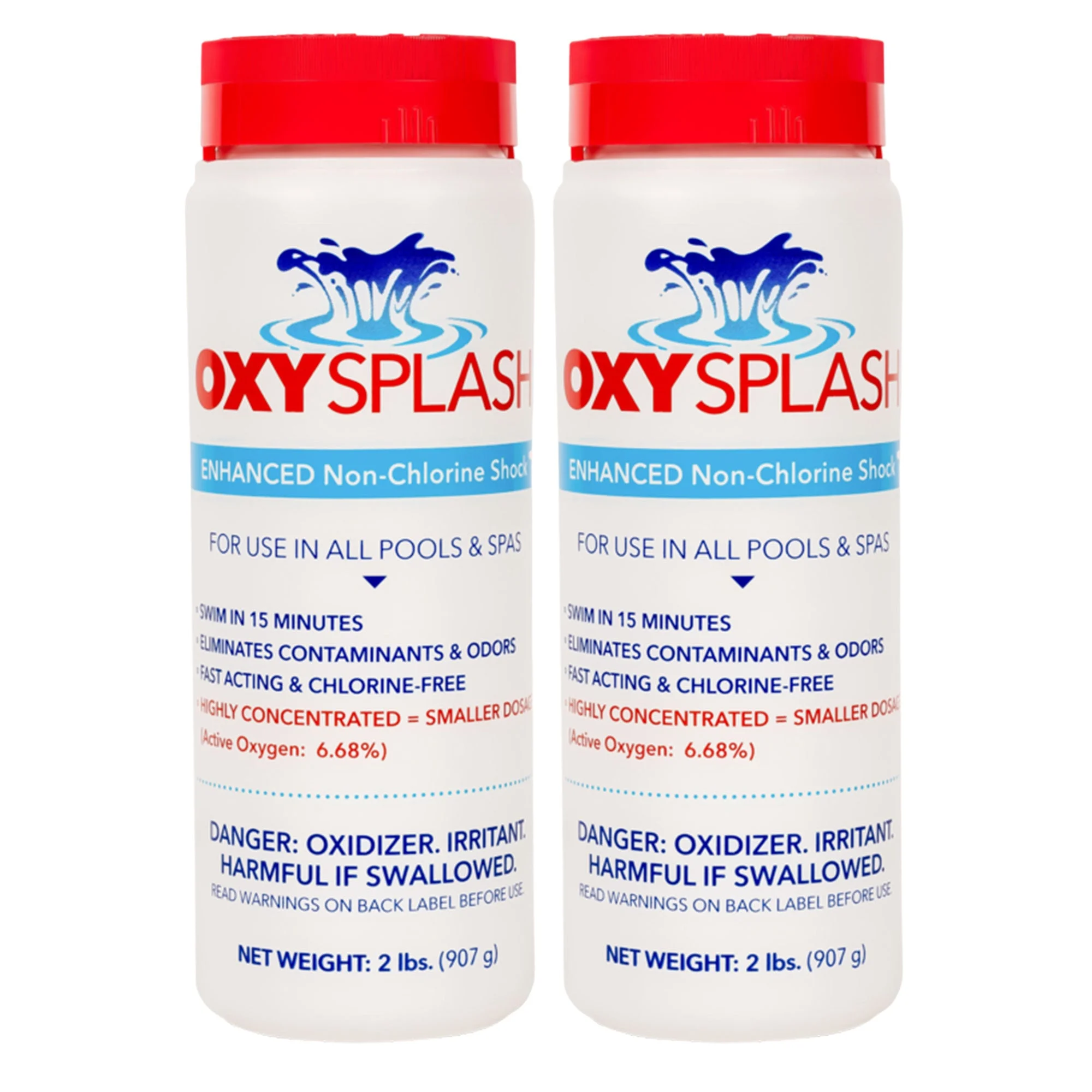 API OXSP2 Oxy Splash Swimming Pool Water Treatment Blend, 2 Pounds (2 Pack)
