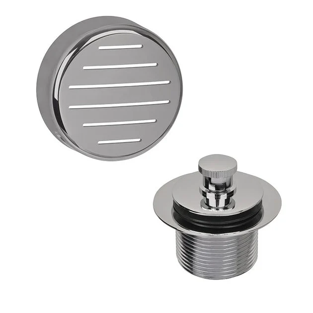 Finish Kit Classic Bathtub Satin Nickel/Brushed Nickel Brass 1-1/2 Inch Includes 1580 Touch Toe Stopper 6820 Brass Strainer (1-1/2x11-1/2IN) and 2341 Classic Overflow Plate