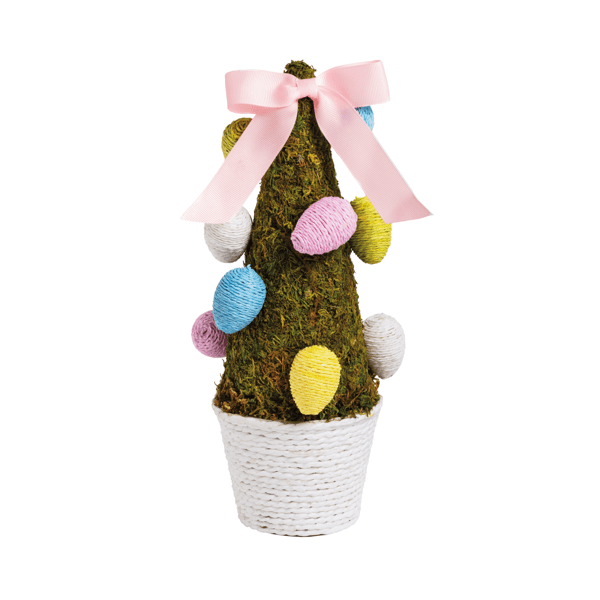 Mud Pie Large Moss Easter Egg Tree