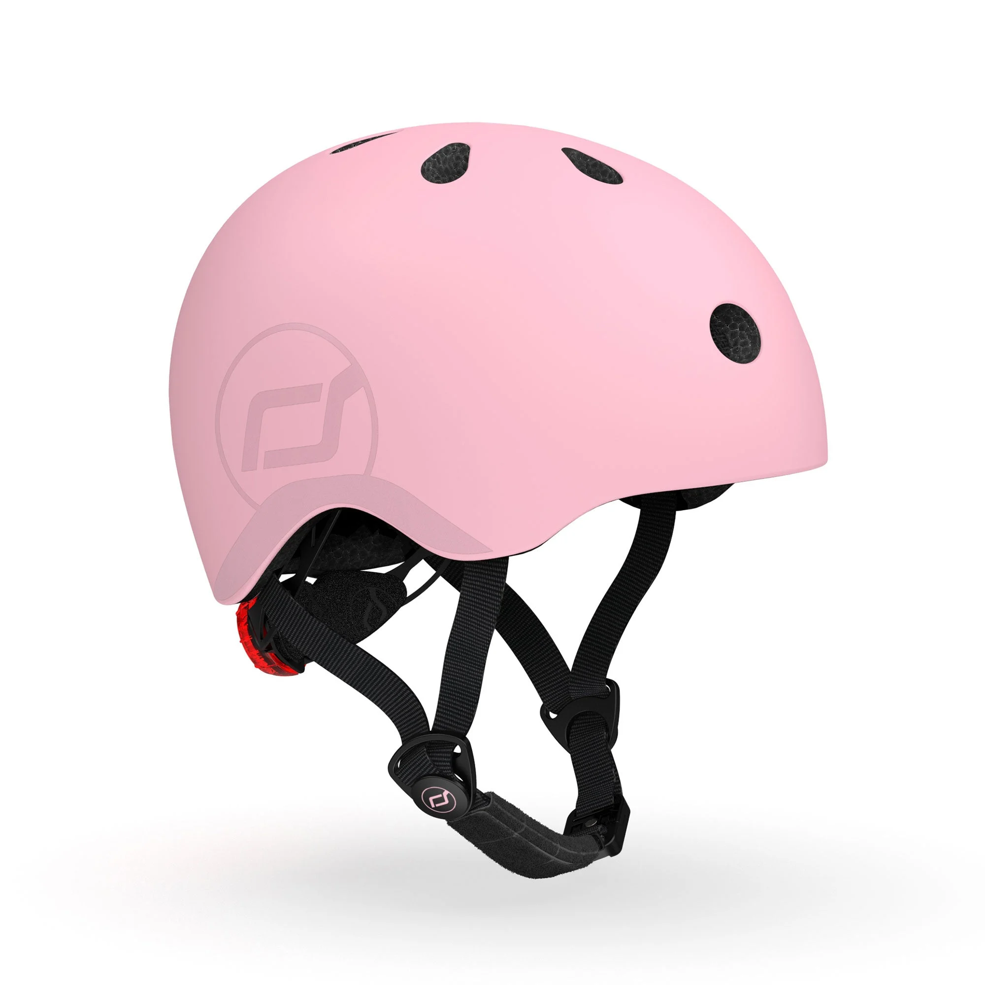 Scoot & Ride Toddler Kids Bike and Scooter Helmet with LED Light, S-M, Rose