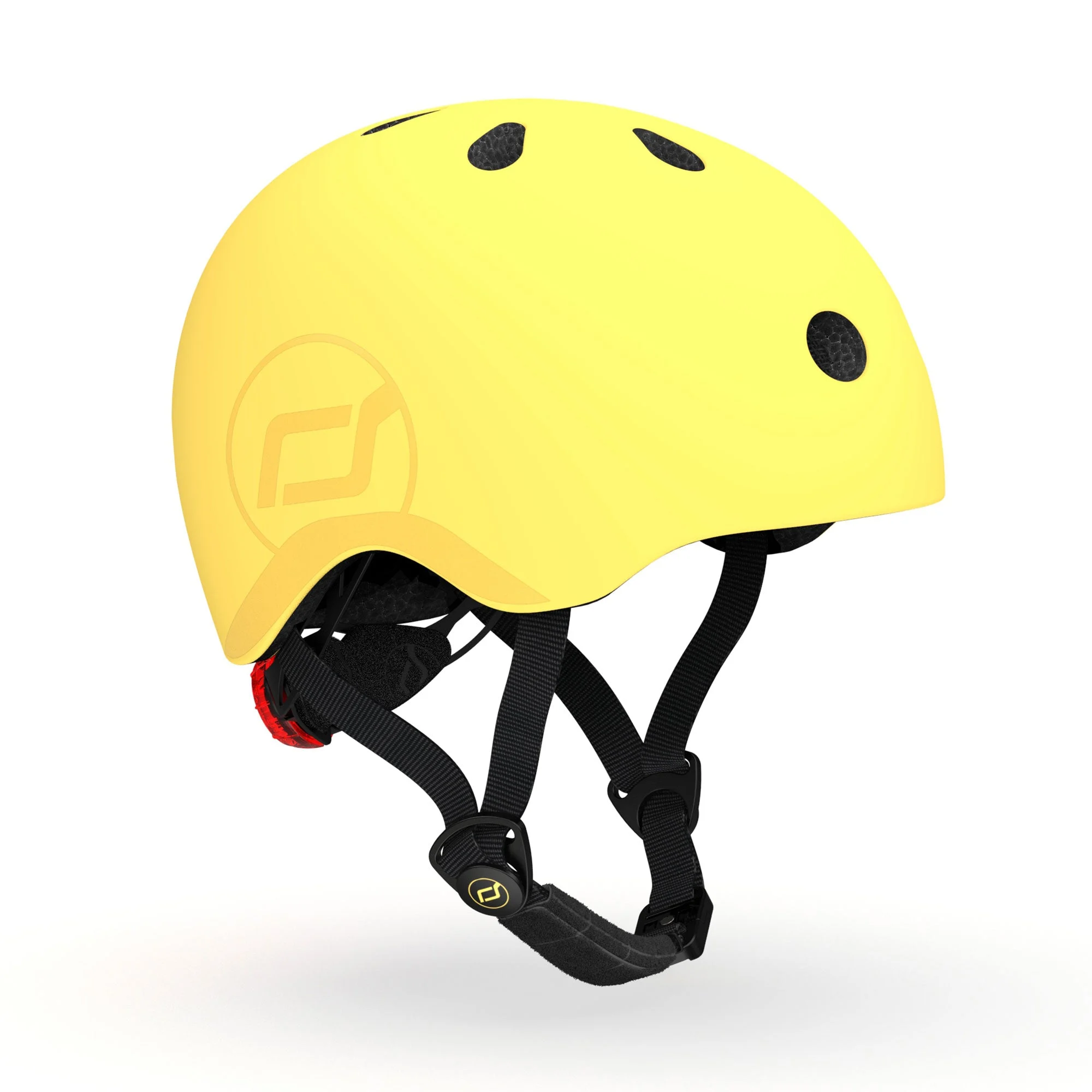 Scoot & Ride Toddler Kids Bike and Scooter Helmet with LED Light, S-M, Lemon