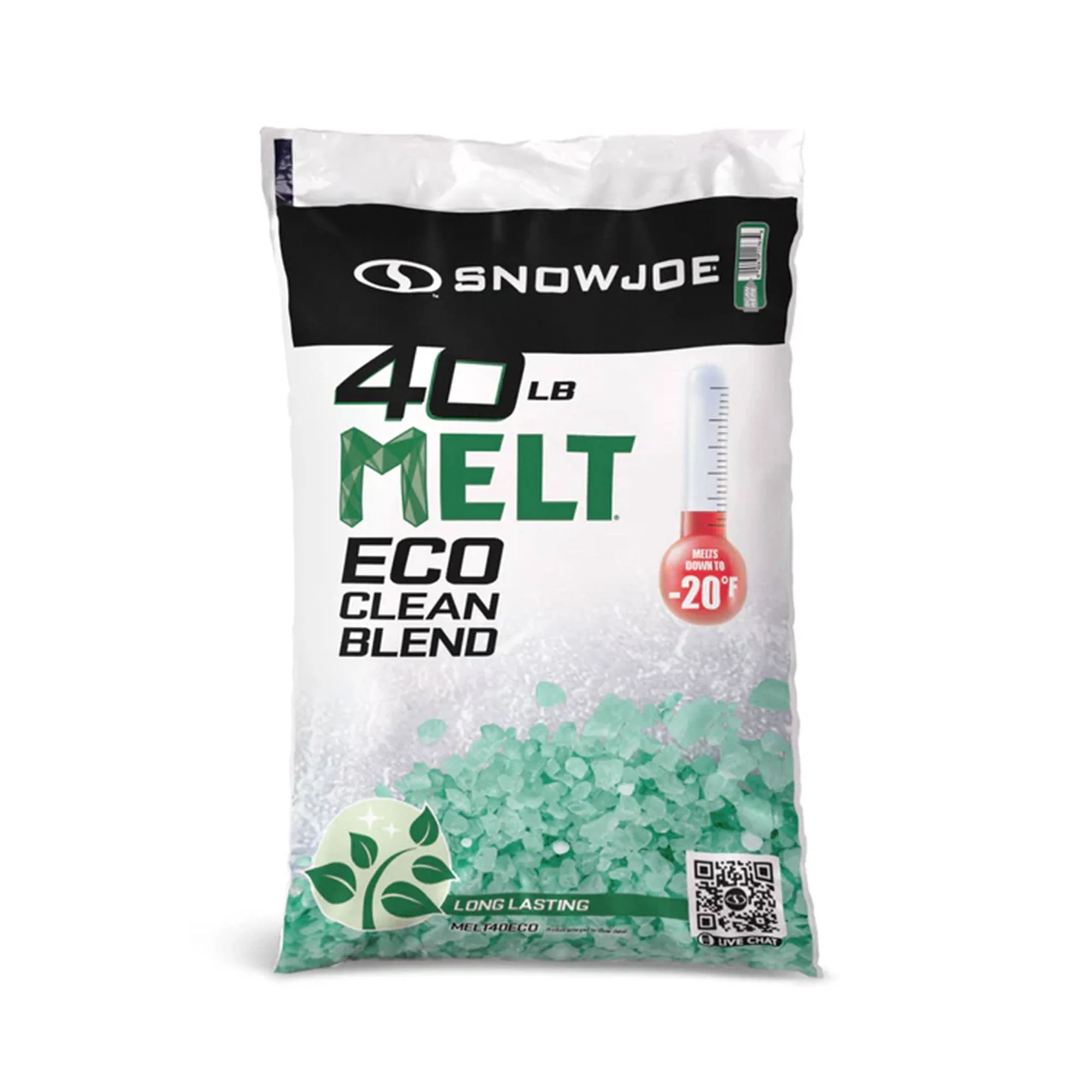 Snow Joe Eco Clean Ice Melt Blend, Safer for Concrete & Plants, 40 lb, AZ-40-ECO
