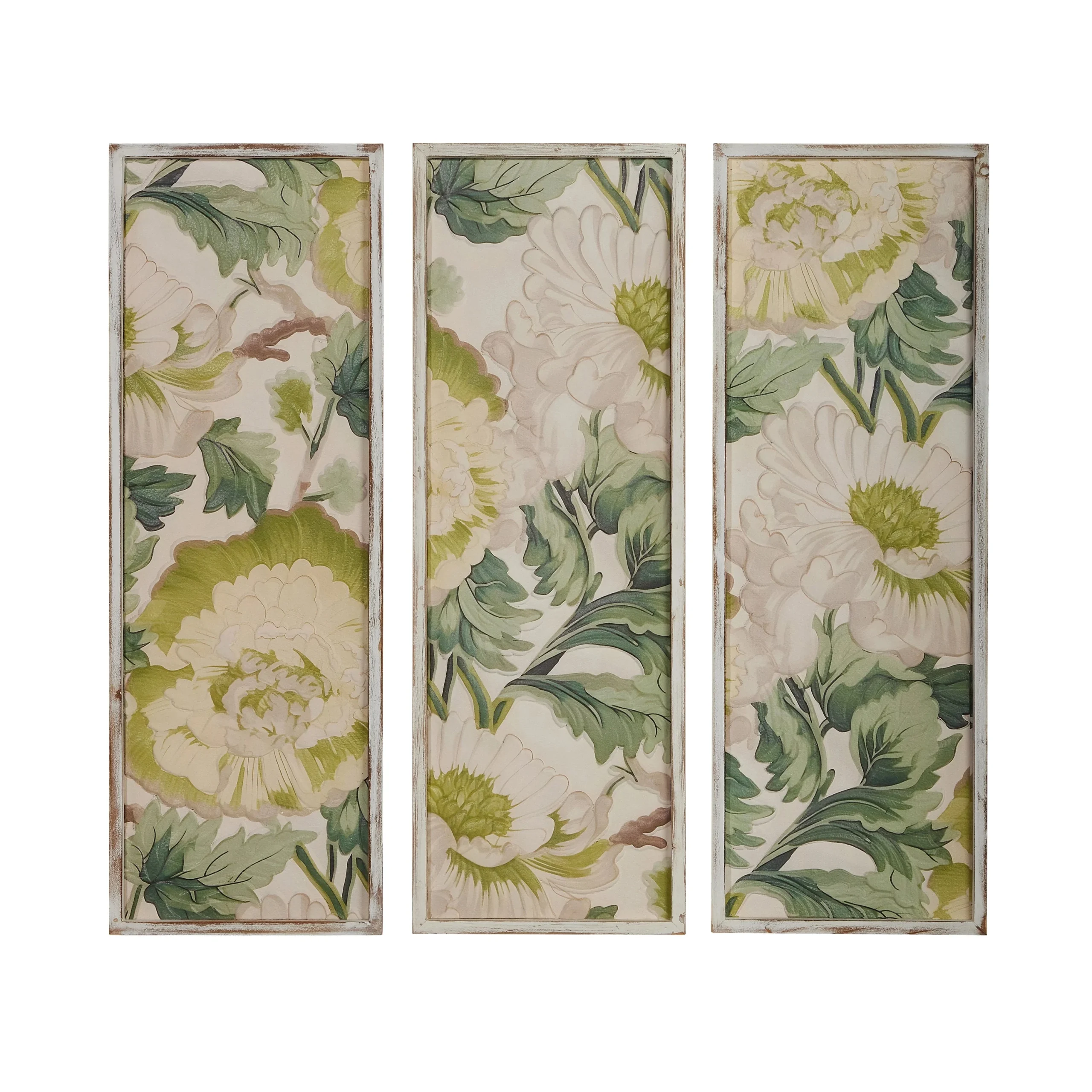 Green Garden Carved Wall Art