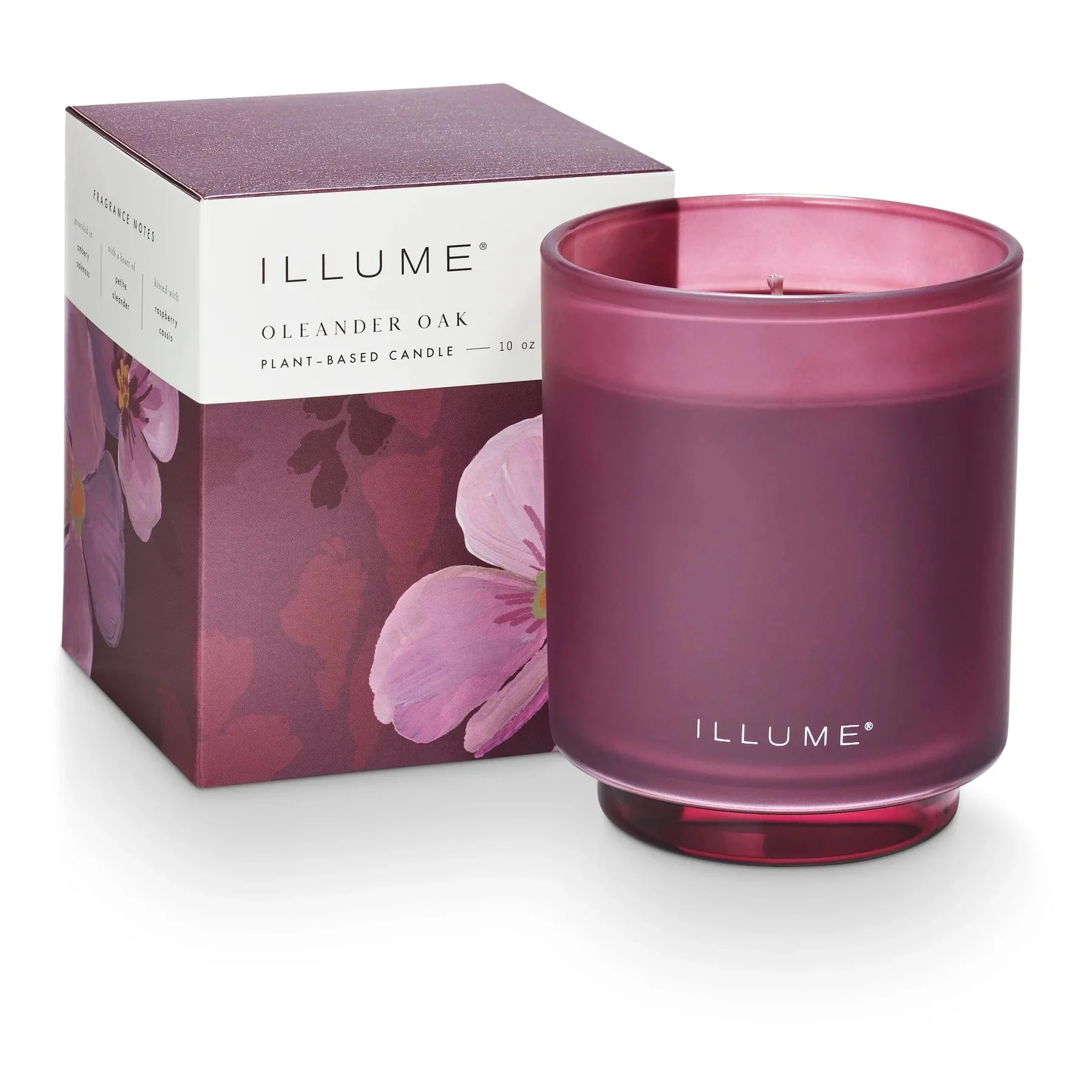 Illume Oleander Oak Refillable Glass Candle