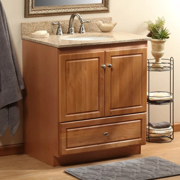 Simplicity Ultraline 30"W x 21"D x 34.5"H Single Bathroom Vanity Cabinet Only with No Side Drawers