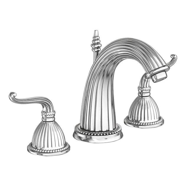 Alexandria Two Handle Widespread Bathroom Faucet with Drain