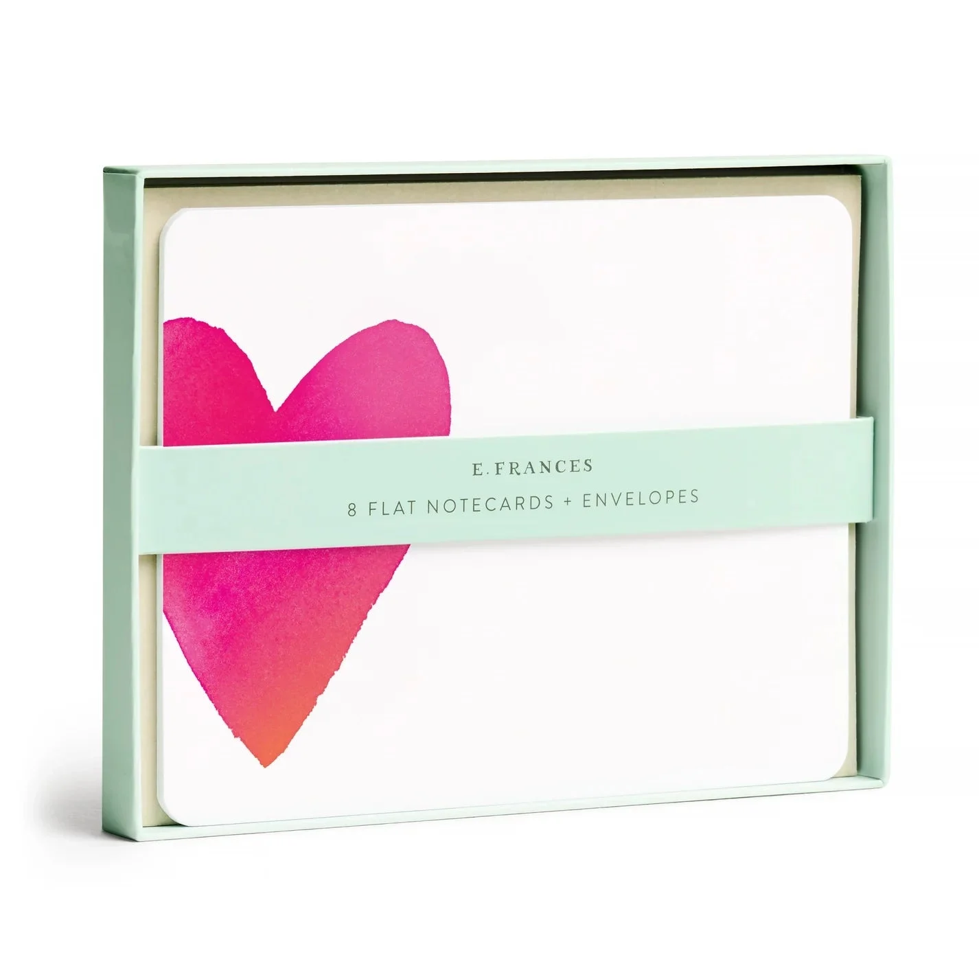 Big Heart Flat Note Set Stationary Set