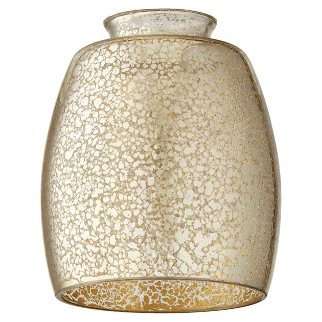 Replacement Silver Mercury Glass Barrel Shade