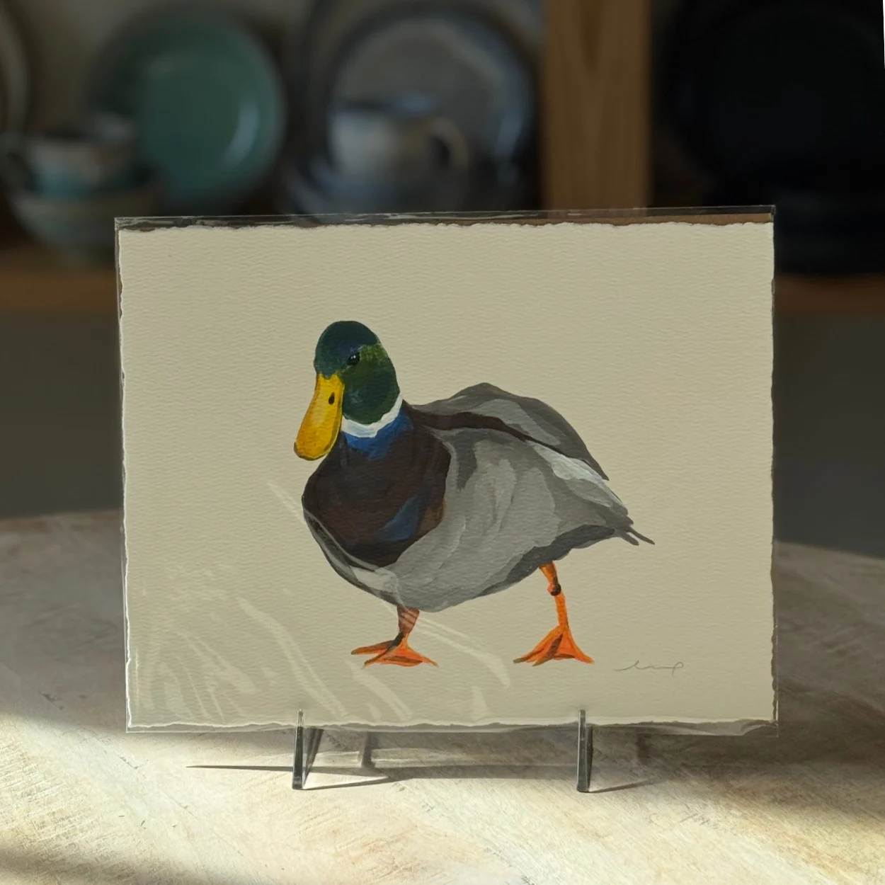 LELLO CO. Large Duck Watercolor Paintings