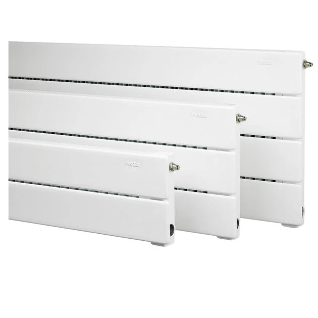 2' L Three-Panel Horizontal Hydronic Baseboard Radiator - Runtal White