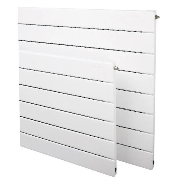 4' L Eight-Panel Horizontal Hydronic Baseboard Radiator - Runtal White