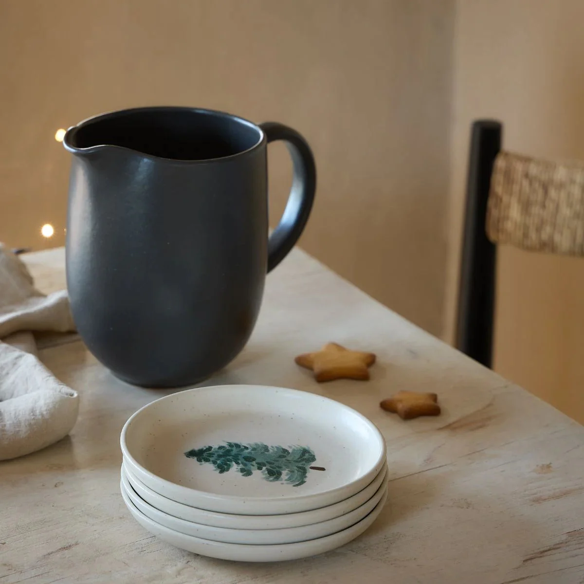 Pacifica Christmas Tree Appetizer Plate by Casafina