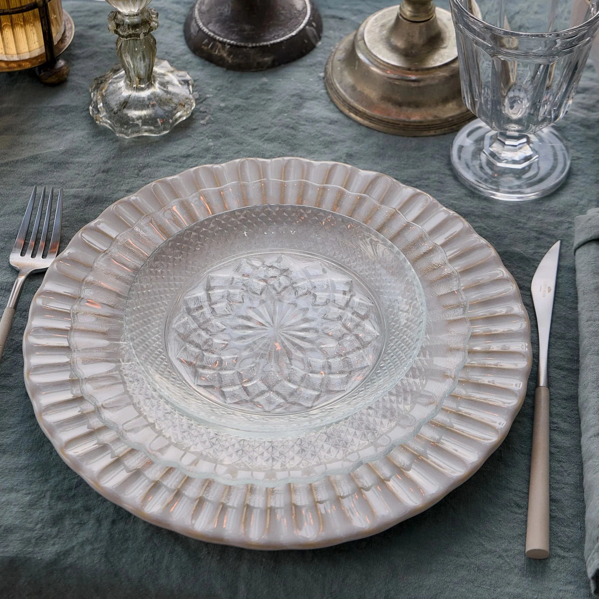 Cristal 6" Glass Appetizer Plate