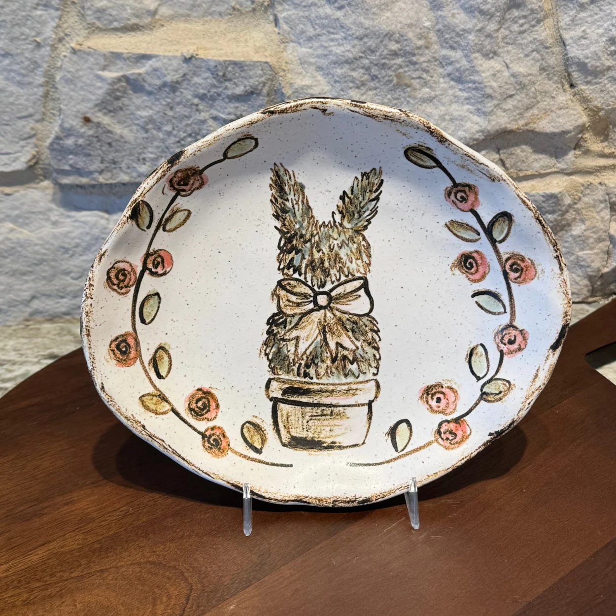 Etta B Bunny Topiary Plate