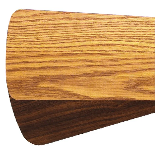 Replacement 52" Type 1 Semi-Square Indoor Ceiling Fan Blades Set of 5 - Medium Oak/Walnut