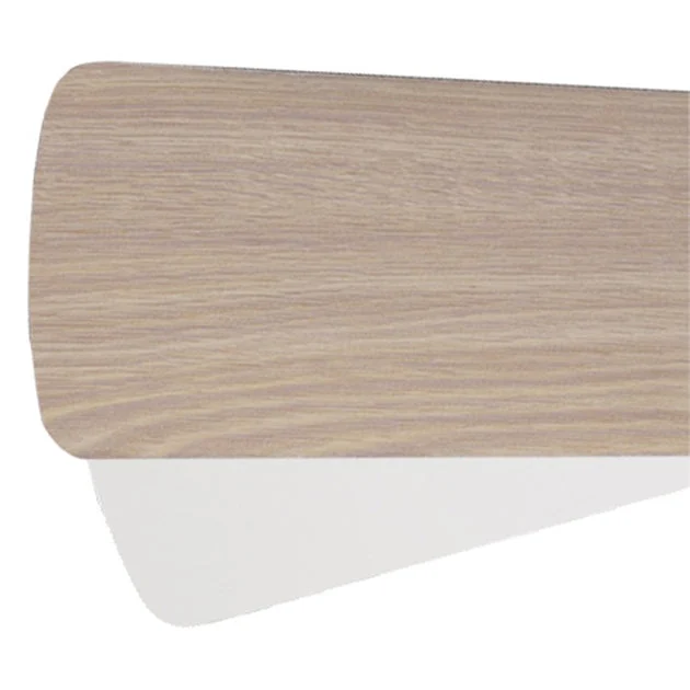 Replacement 52" Type 5 Semi-Square Outdoor Ceiling Fan Blades Set of 5 - Washed Oak/White