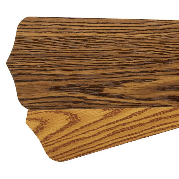 Replacement 52" Type 1 Pointed Indoor Ceiling Fan Blades Set of 5 - Dark Oak/Medium Oak