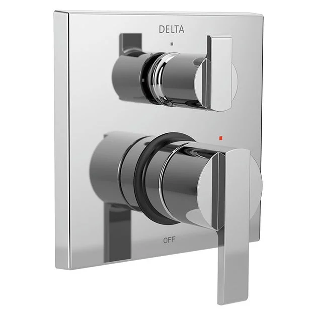Angular Modern Monitor 14 Series Pressure Balance Valve Trim with Three-Function Diverter