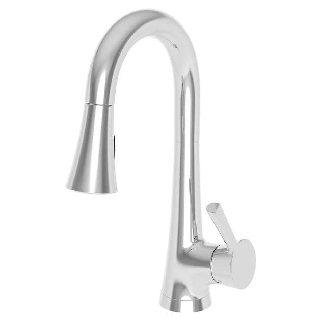 Vespera Single Handle Pull Down Bar/Prep Faucet - Polished Chrome