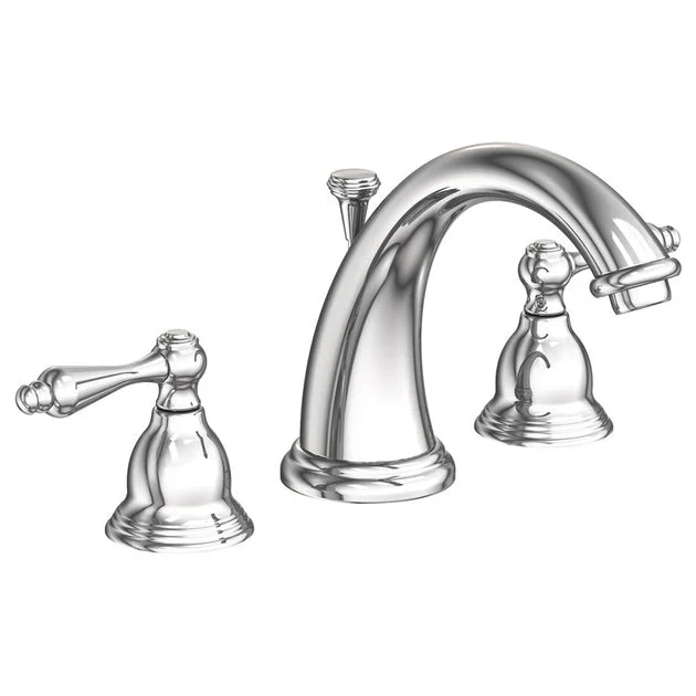 Seaport Two Handle Widespread Bathroom Faucet with Drain - Polished Chrome