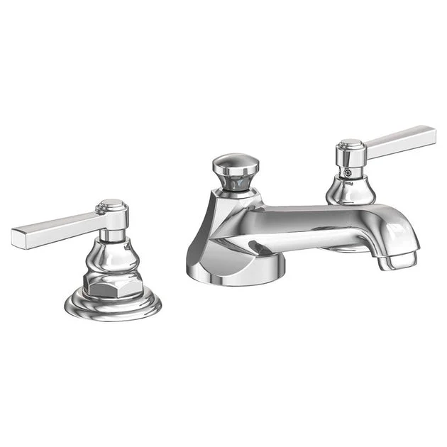 Astor Two Handle Widespread Bathroom Faucet with Drain - Polished Chrome