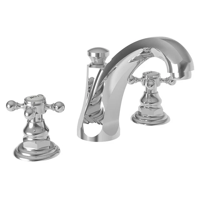Astor Two Handle Widespread Bathroom Faucet with Lever Handles with Drain Polished Chrome