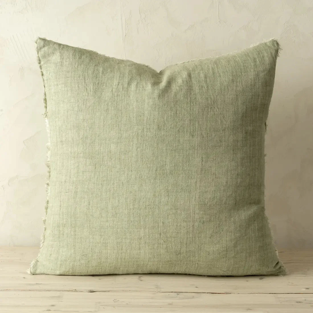 Indaba Lina Linen Olive Pillow