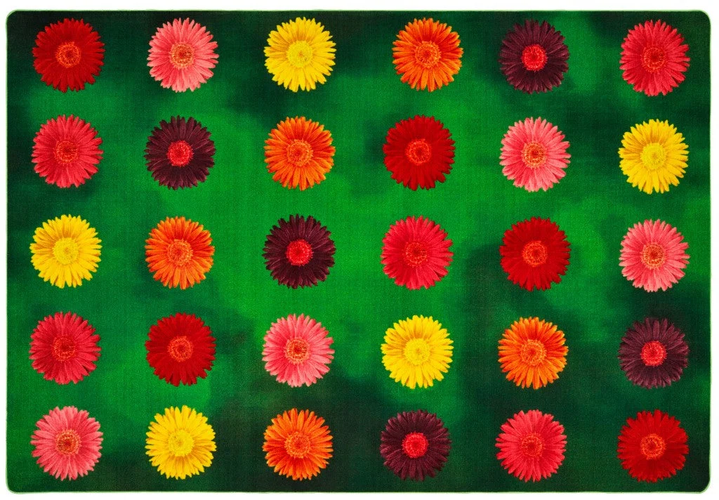 Carpets for Kids Flower Power Seating Rug, Rectangle