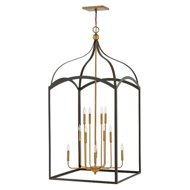 Clarendon Twelve-Light Three-Tier Pendant