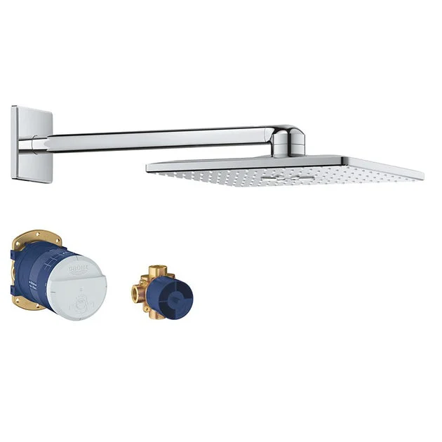 Rainshower 310 SmartActive Cube Two-Function Raincan Showerhead Set with Arm/Diverter/Rough-In