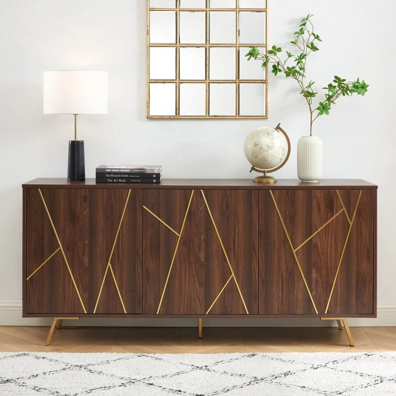 63'' W Wood Buffets and Sideboards Storage Cabinet