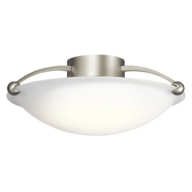 Three-Light Semi-Flush Mount Ceiling Fixture