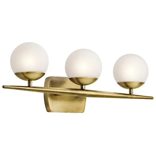 Jasper Three-Light Halogen Bathroom Vanity Fixture