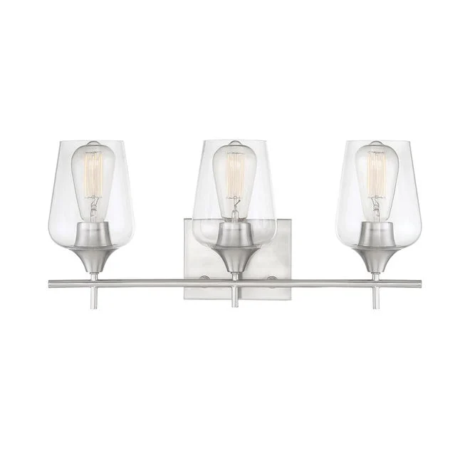 Octave Three-Light Bathroom Vanity Fixture