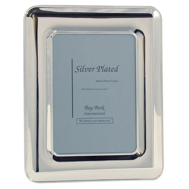 8" x 10" Silver-Plated Photo Frame with Easel Back
