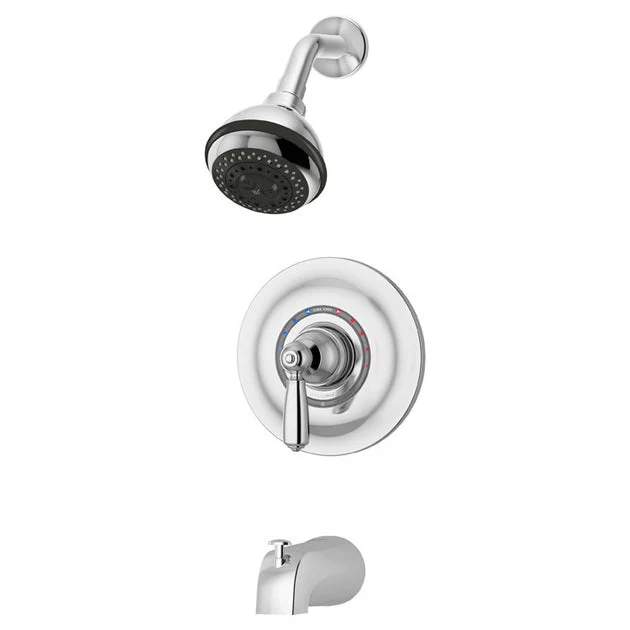 Tub and Shower Trim Allura Round 1 Lever Satin Nickel ADA 1.5 Gallons per Minute for Requires Temptrol Pressure Balancing Tub/Shower Valve