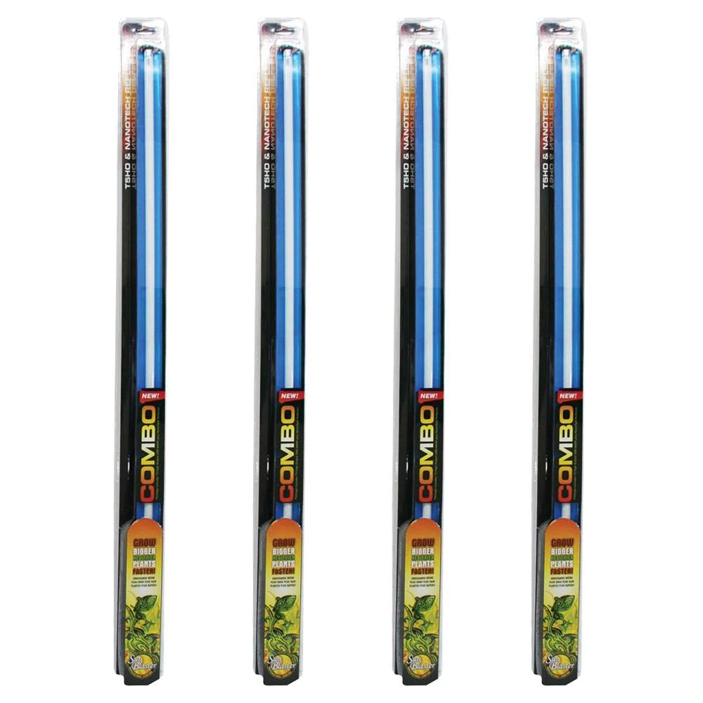 SunBlaster 54W 6400K 4' Grow Light Ballast with NanoTech Reflector, 4 Pack