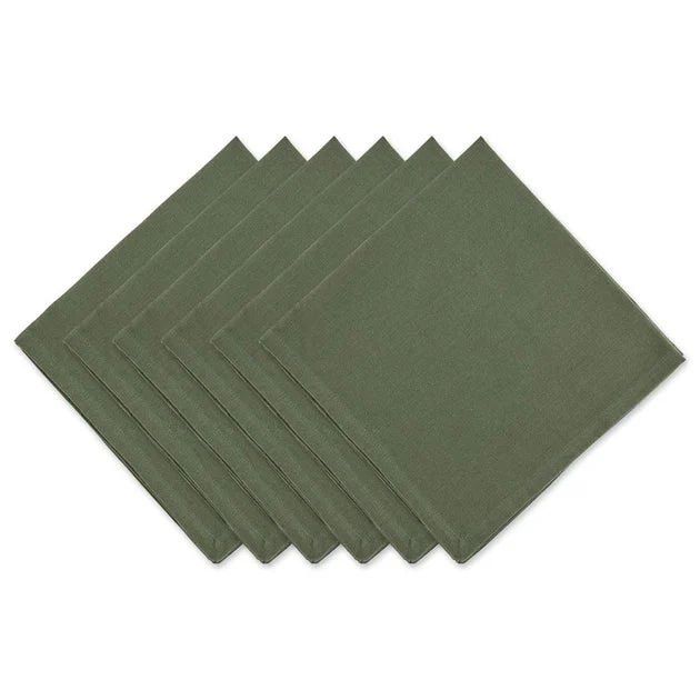 DII Artichoke Green Solid 20" wide x 20" Napkins Set of 6