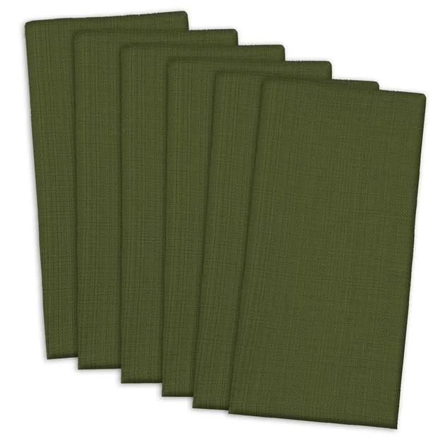 DII Variegated Olive Green 20" x 20" Napkins Set of 6