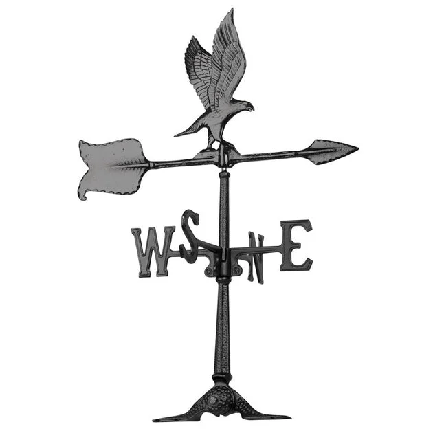 24" Eagle Accent Weathervane - Black