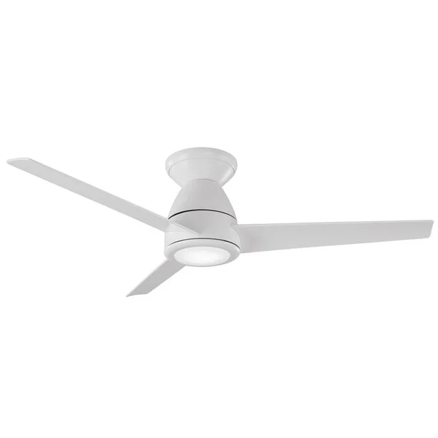Tip Top 44" Three-Blade Indoor/Outdoor Smart Flush Mount Ceiling Fan with 3500K LED Light Kit and Remote Control & Wall Cradle