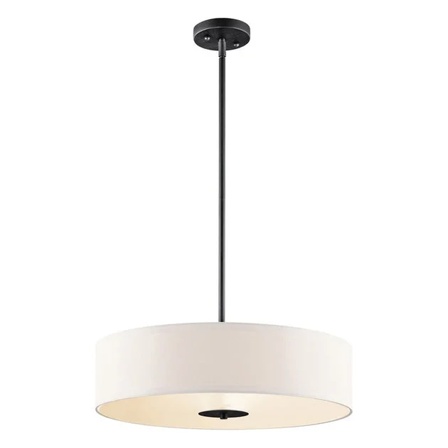 Independence Three-Light 20" Convertible Semi-Flush Mount Ceiling Fixture/Pendant