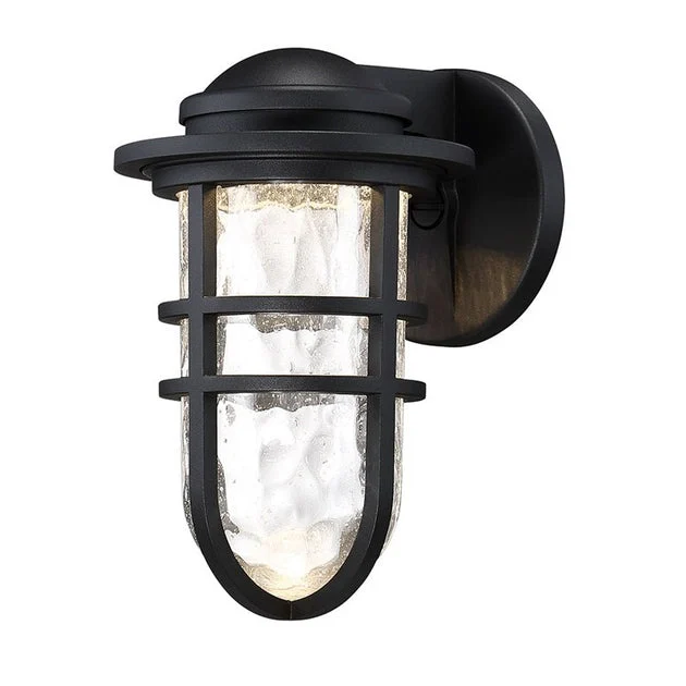 Steampunk Single-Light 9" LED Indoor/Outdoor Wall Light 3000K