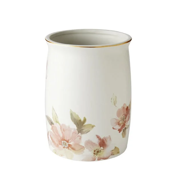 Misty Floral Waste Basket