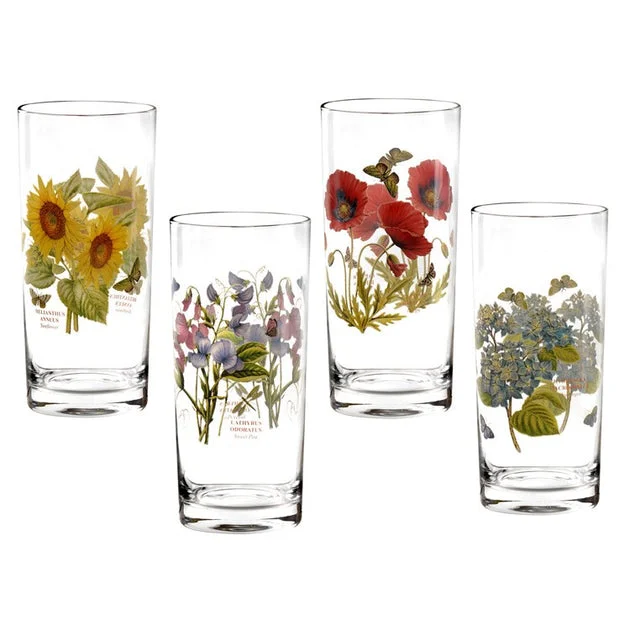 Botanic Garden Highball Glasses Set of 4