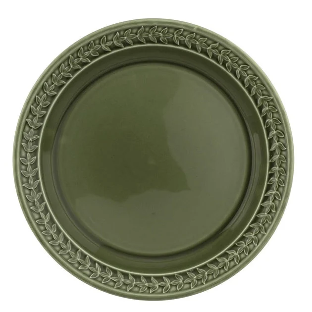 Botanic Garden Harmony 10.5" Dinner Plates Set of 4 - Forest Green