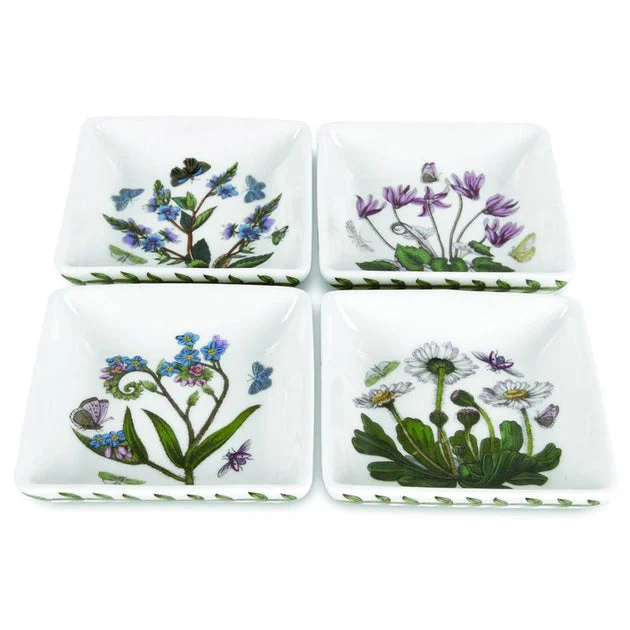 Botanic Garden Square Mini Dishes Set of 4