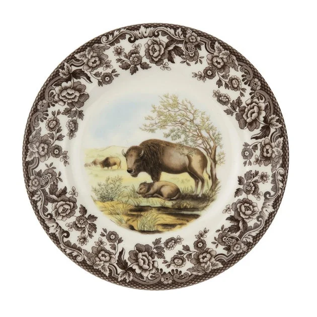 Spode Woodland 8" Salad Plate Bison