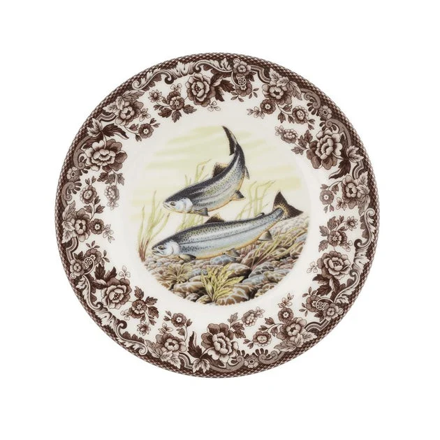 Spode Woodland 8" Salad Plate - King Salmon
