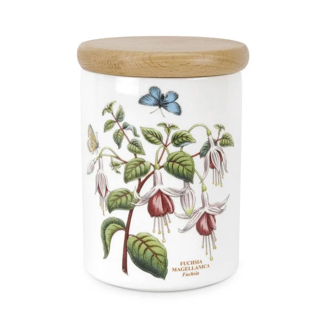 Botanic Garden 5.5" Airtight Canister - Fuchsia